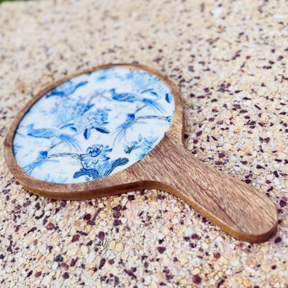 Decorative pizza serving plate