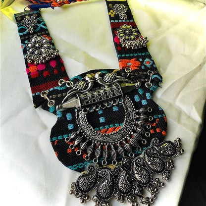 German Silver Multicolor Necklace Set