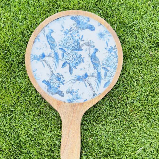 Decorative pizza serving plate