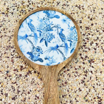 Decorative pizza serving plate