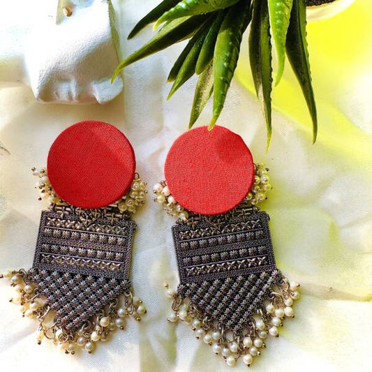 Handloom Fabric Danglers