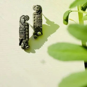 Parrot Shaped Unique Precious Metal Earring